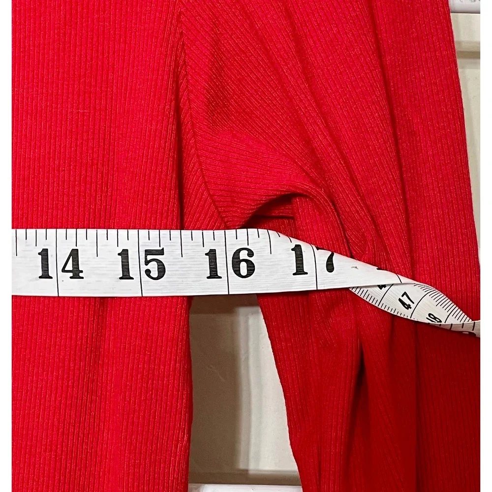 Lulus‎ Red Long Sleeve Peplum Mini Dress Size Medium Christmas holiday party